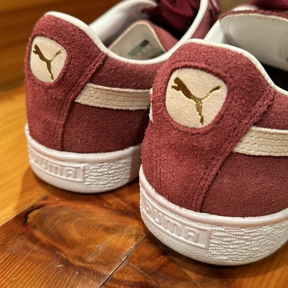 Puma Burgundy Suede Sneakers - Picture 3 of 6